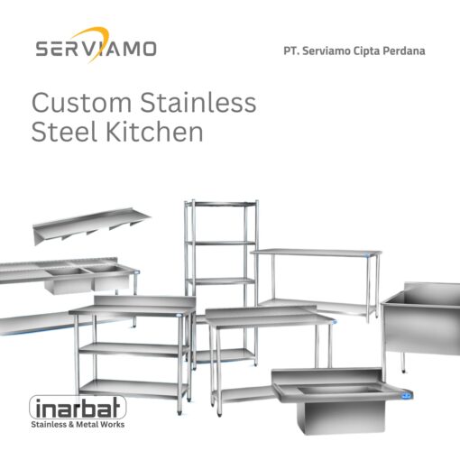 stainless steel kustom commercial kitchen